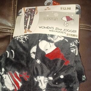 Peanuts Women's Sleep Jogger - Black